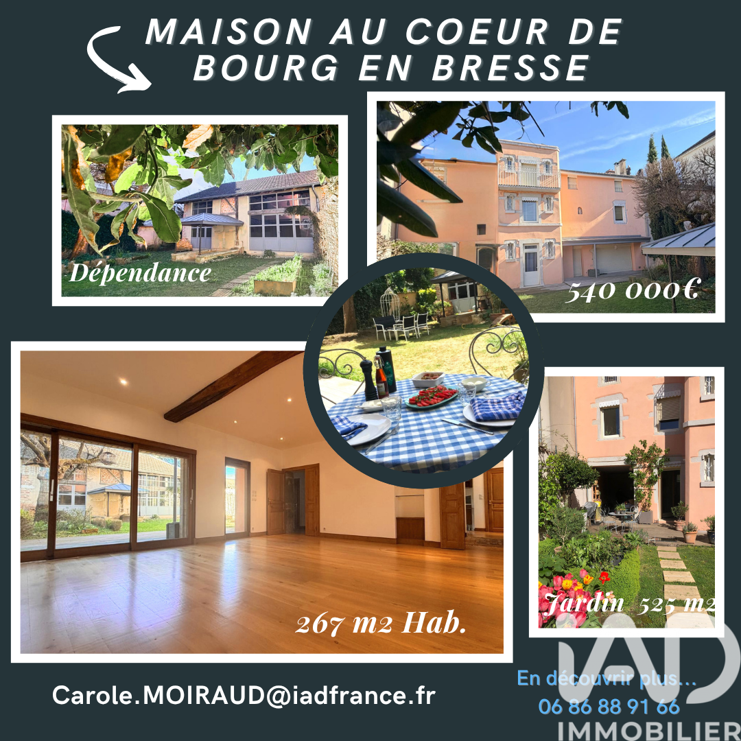 Maison à vendre, 9 pièces, 267 m², Bourg-en-Bresse