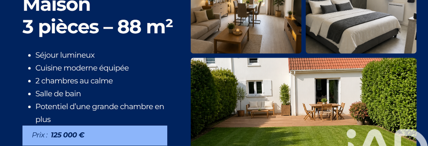 Maison 3 Pièces 88 m² à vendre à Broglie (27270)