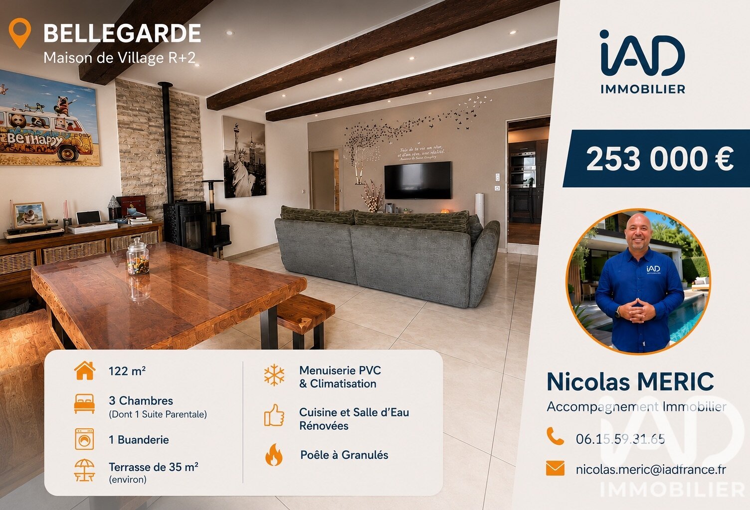Vente Maison de village 5 pièces — photo 1