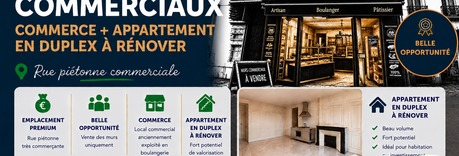 Commerce  180 m² à vendre à Bolbec (76210)