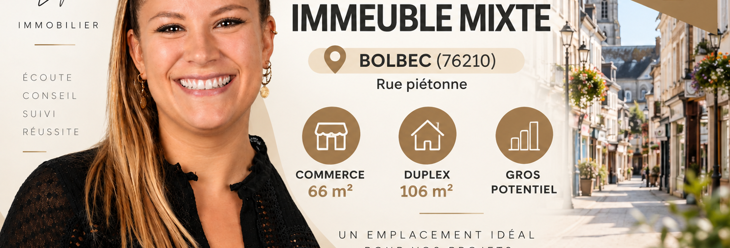 Commerce  175 m² à vendre à Bolbec (76210)