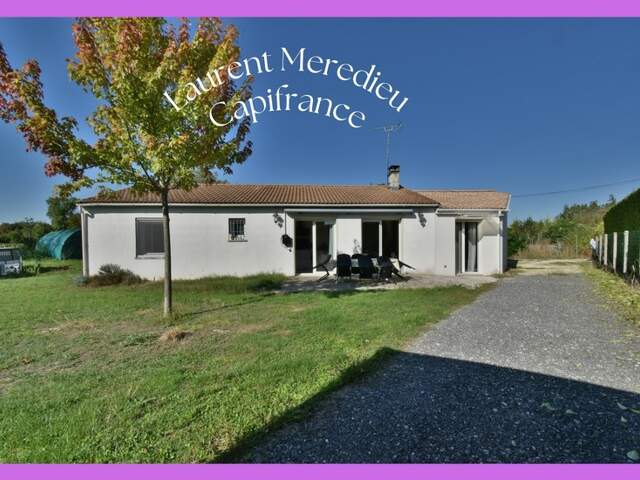 Maison de plain-pied de 130 m²- 4 chambres- avec grand jardin piscinable – Saint-Romain-la-Virvée — photo du bien