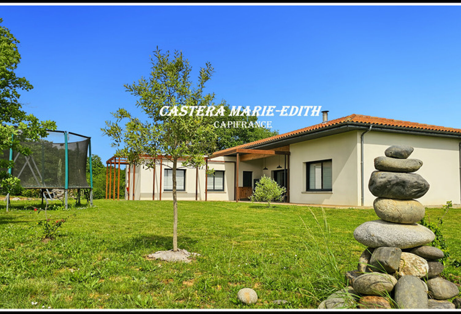 Maison PLAIN-PIED 190 M² - TERRAIN 3466M² - 6 pièces BELLOC SAINT CLAMENS (32) 4 CH + garage — photo 1