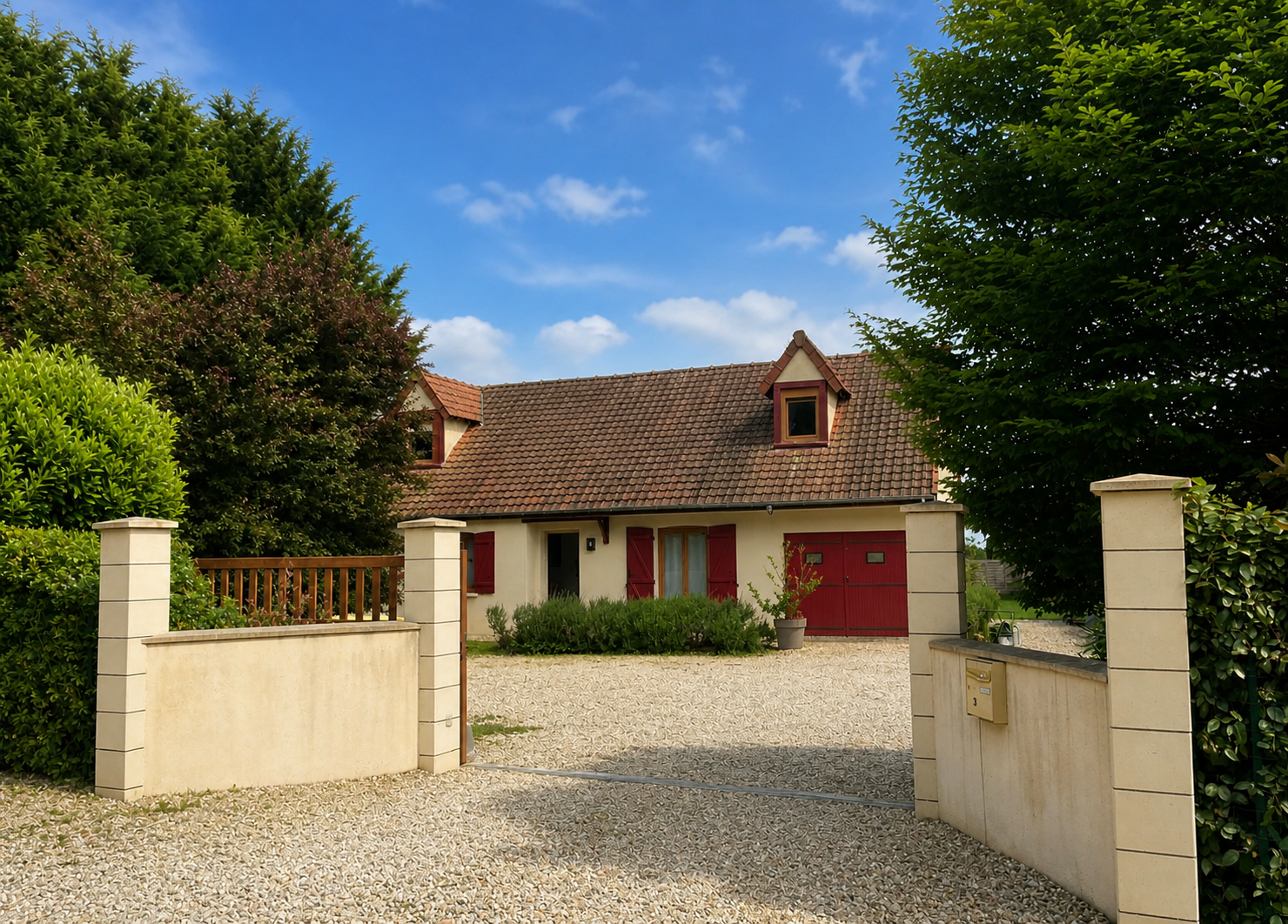 Proche Bourges - Maison traditionnelle offrant 133m² habitable avec jardin et bâtiment garage