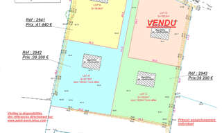Terrain  1822 m² à vendre à Saint-Savin (33920)