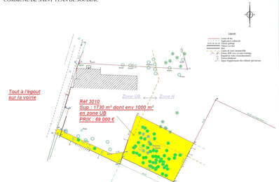 ST YZAN DE SOUDIAC TERRAIN DE 1700 M2 — photo du bien