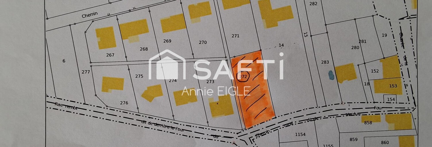 Terrain  975 m² à vendre à Haudiomont (55160)
