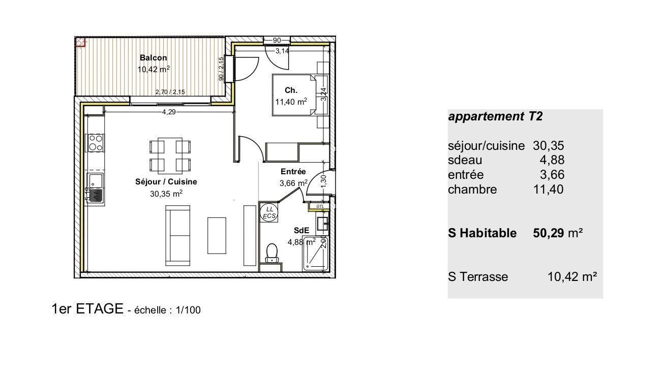 Vente Appartement 2 pièces - Photo 2