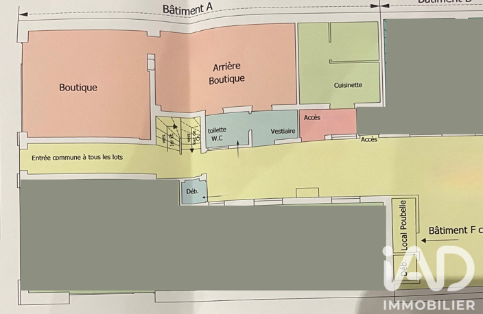Vente Boutique/Local commercial 76 m&sup2; — photo 2