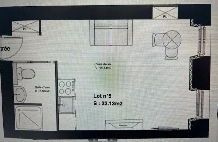 AUCH, STUDIO de 23,14 m2 — photo 2