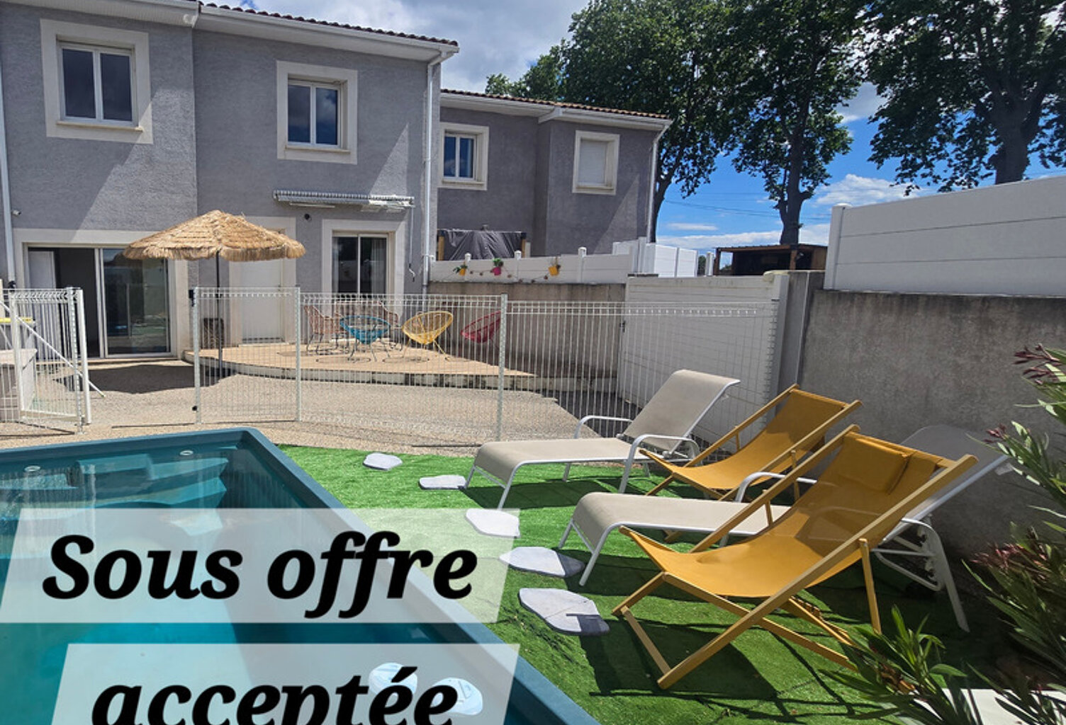 Exclusivité, Maison à vendre 4 pièces CERS (34) jardin, piscine, parking, 5km des plages — photo 1