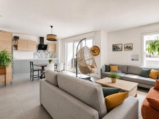 Appartement moderne 3 pièces avec terrasse — photo du bien