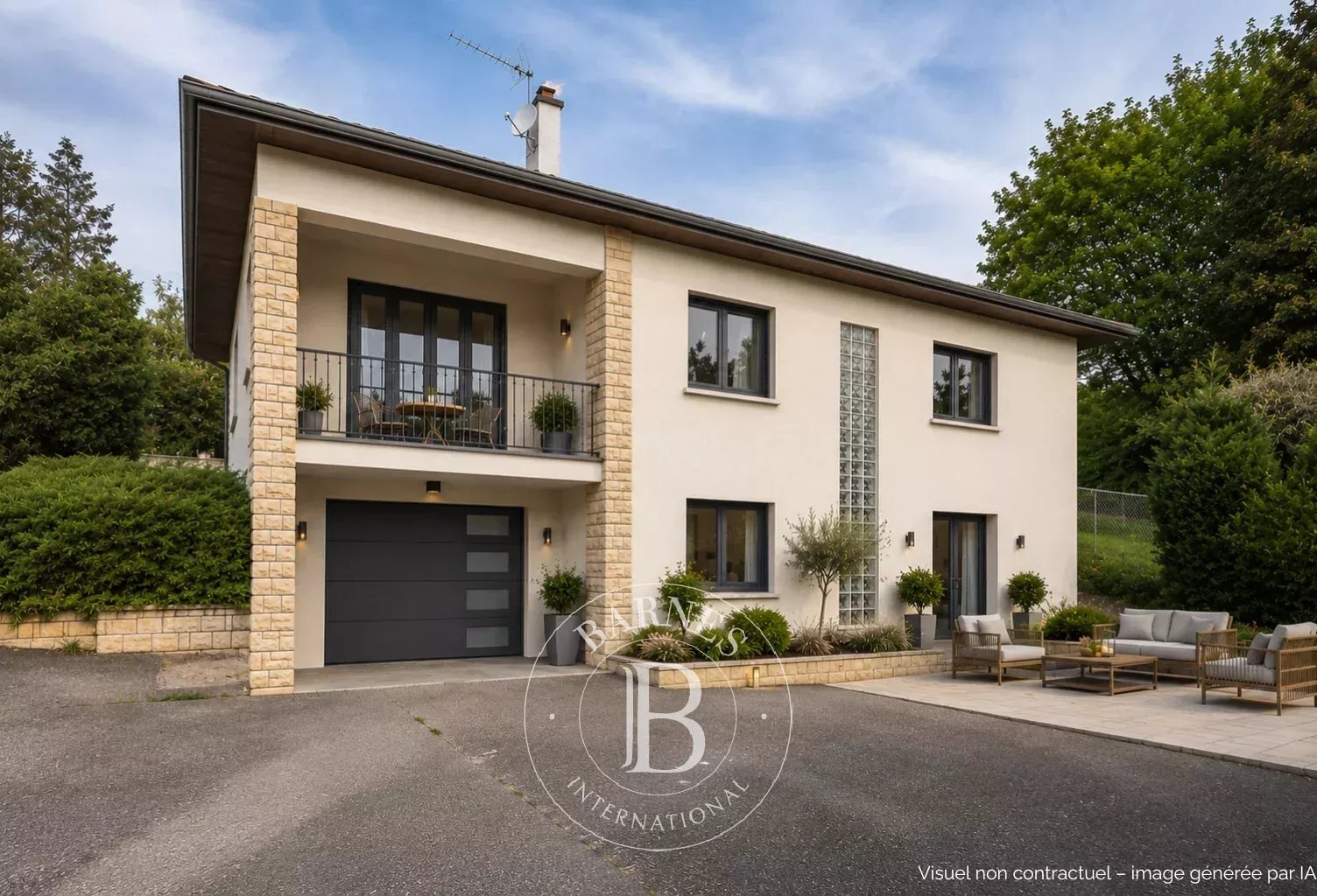 Saint-Cyr-au-Mont-d'Or -  Maison de 196 m² à rénover - 4 chambres - Garage - Terrain 3000 m² -  Vue dégagée - Garage — photo 1