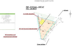 Terrain  1460 m² à vendre à Saint-Savin (33920)
