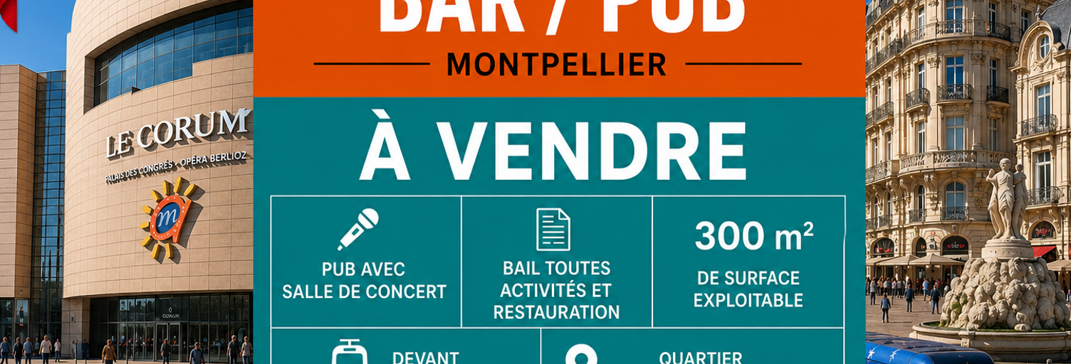 Commerce  300 m² à vendre à Montpellier (34000)