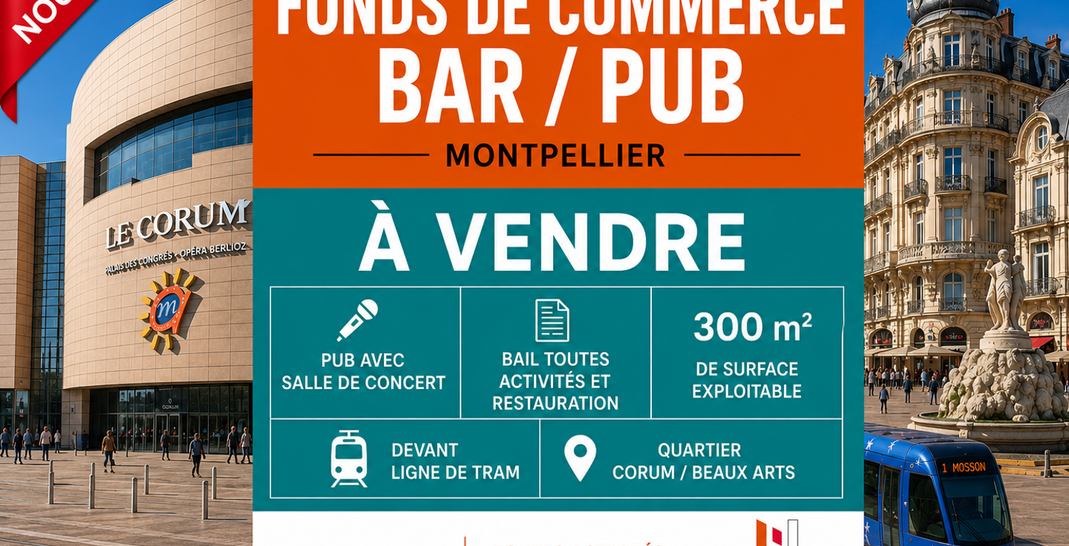 MONTPELLIER CENTRE   Fonds de commerce | Pub & Salle de Conc — photo 1