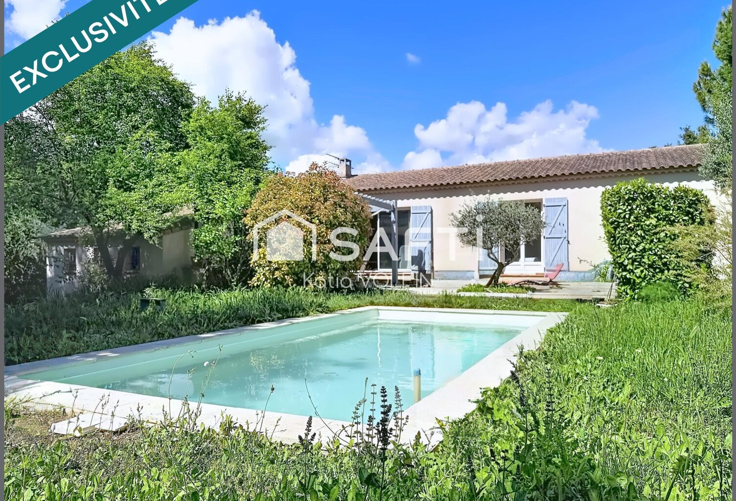 Maison T5 de plain pied avec piscine sur 2500m2 — photo 1