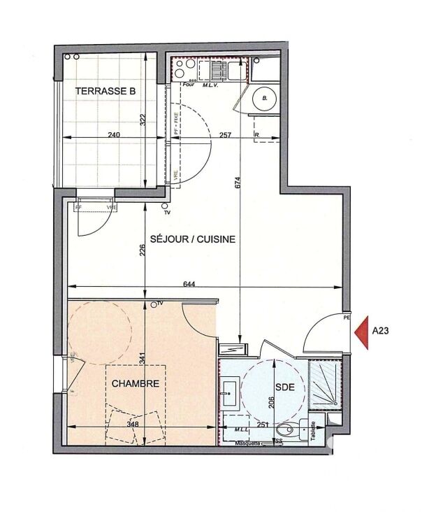 Appartement à vendre, 2 pièces, 44 m², Sète