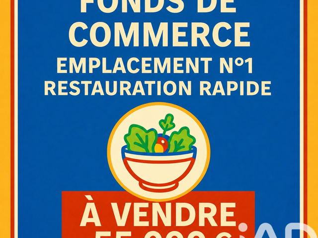 Vente Restauration rapide 50 m&sup2; — photo du bien