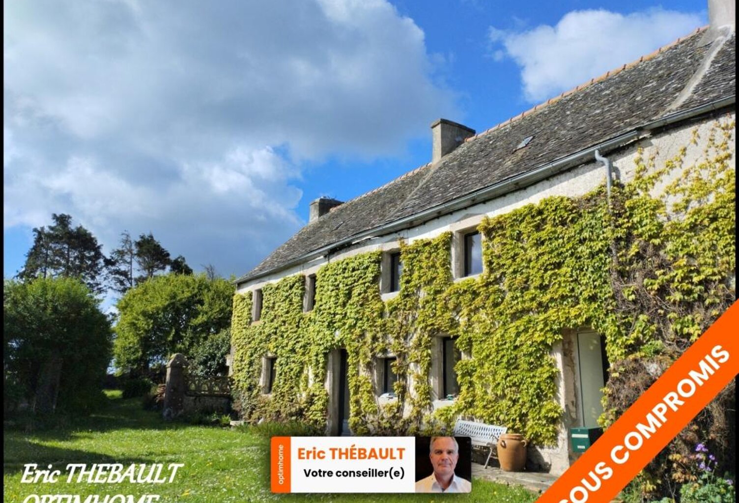 Maison à vendre 5 pièces + Penty + Grange SAINT-JEAN-DU-DOIGT (29) — photo 1
