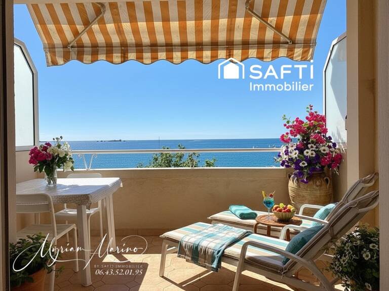 FRÉJUS PLAGE  Dernier étage,  2 pièces en Duplex avec terrasse et vue mer panoramique. — photo 1