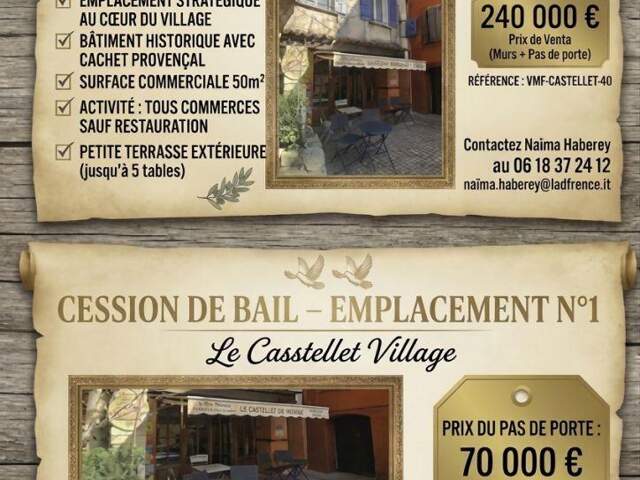 Vente Murs commerciaux 53 m&sup2; — photo du bien