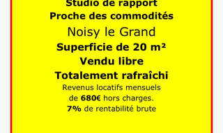 Appartement 1 Pièce 20 m² à vendre à Noisy-le-Grand (93160)