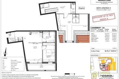 Appartement 3 pièces 391000 €