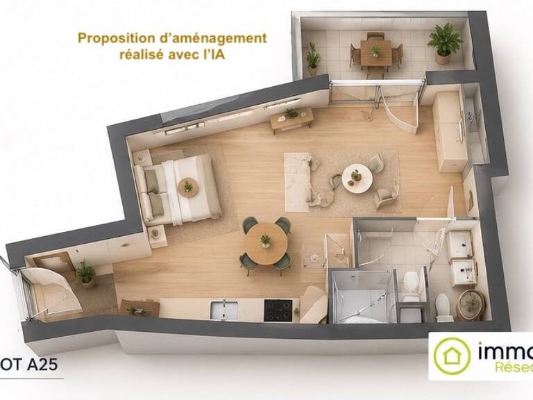 Appartement en frais réduits — photo 1