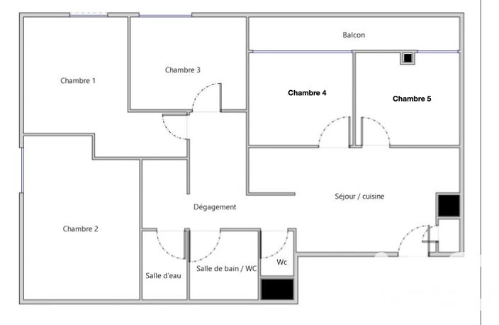 Vente Appartement 5 pièces — photo 2
