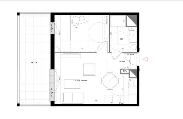 appartement à vendre 2 pièces CREIL (60) — photo 2