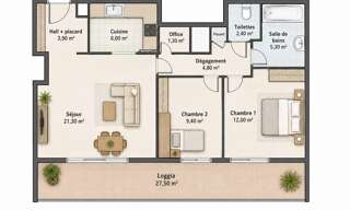 Appartement 3 Pièces 68 m² à vendre à Montpellier (34000)