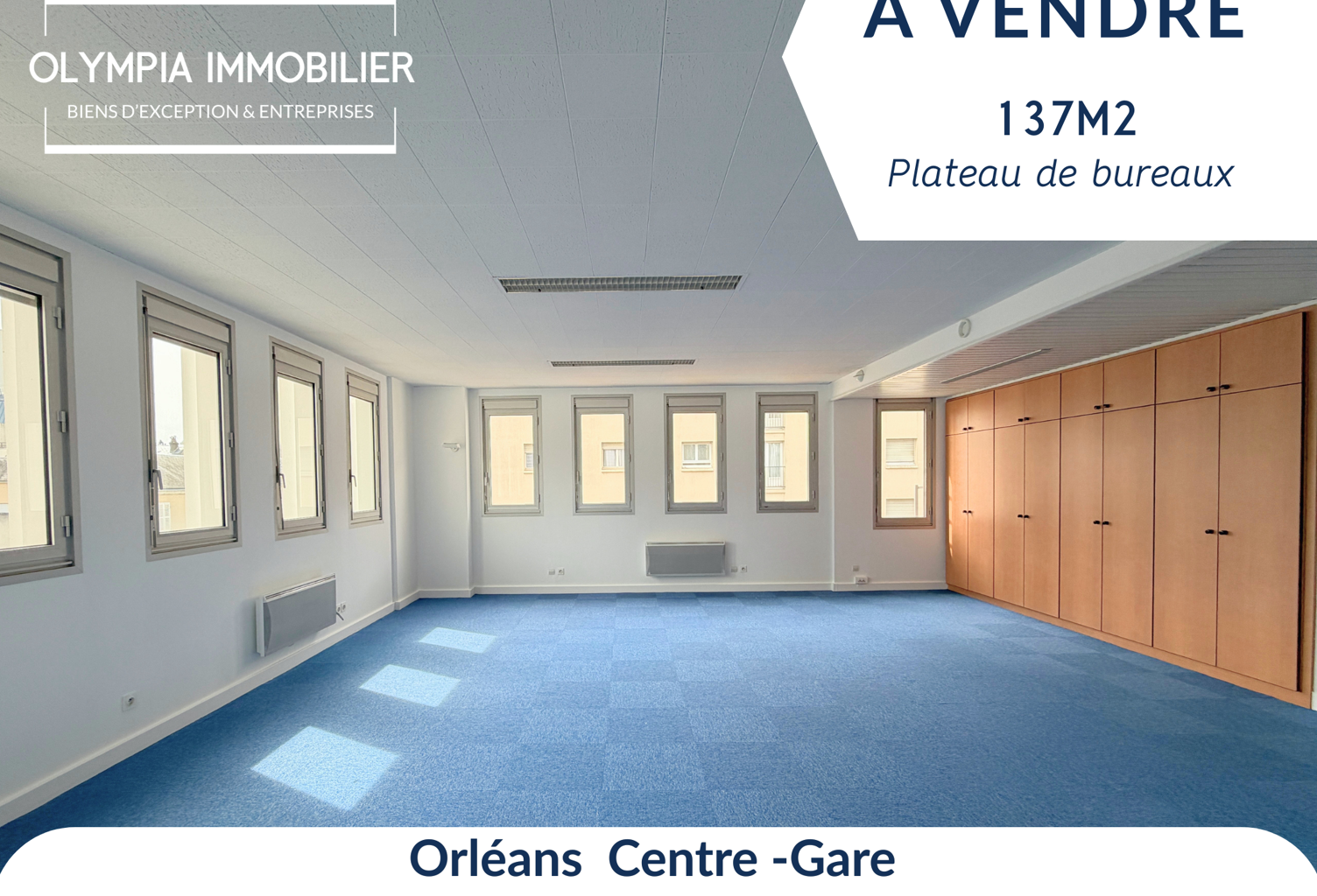 Bureaux à Vendre - Proximité Gare Orléans - 137 m2 - 4 parki — photo 1