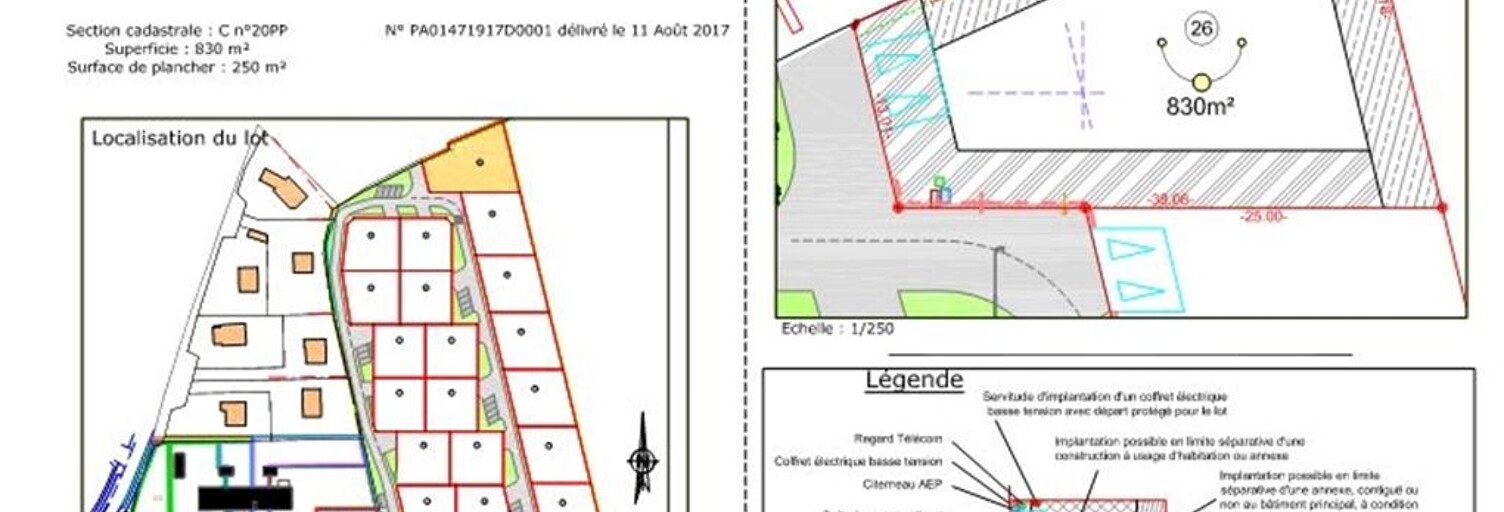 Terrain  832 m² à vendre à Urville (14190)