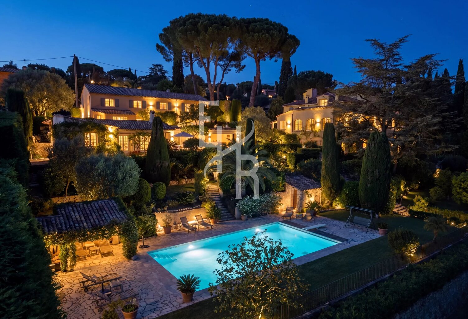 Villa Mougins vue mer avec maison d'amis — photo 1