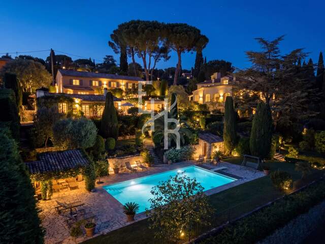 Villa Mougins vue mer avec maison d'amis — photo du bien