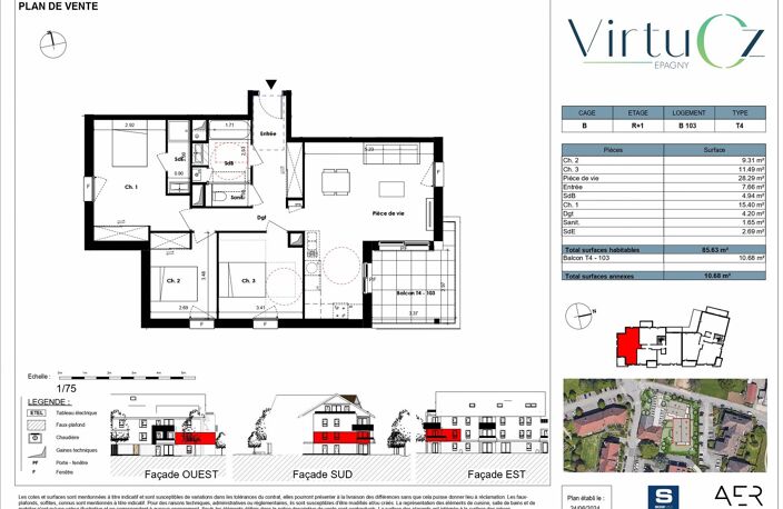 Dernière opportunité ! Joli T4 de 85.73m² - EPAGNY — photo 3