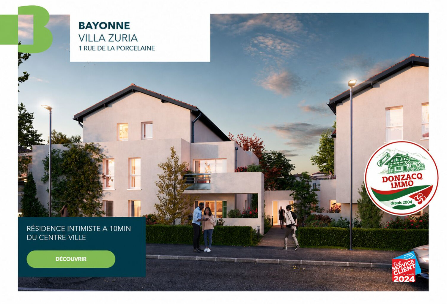 A vendre spacieux T4 neuf sur Bayonne avec frais de notaires offerts — photo 1