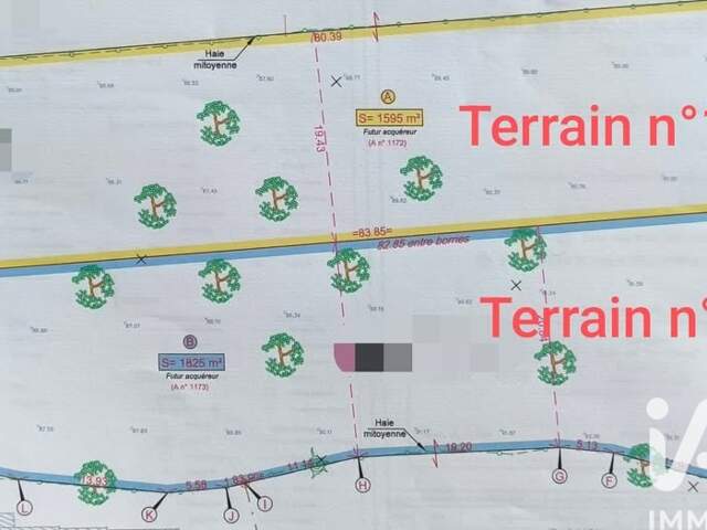Vente Terrain à bâtir 1 595 m&sup2; — photo du bien