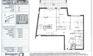 Appartement 3 Pièces 63 m² à vendre à Montpellier (34000)
