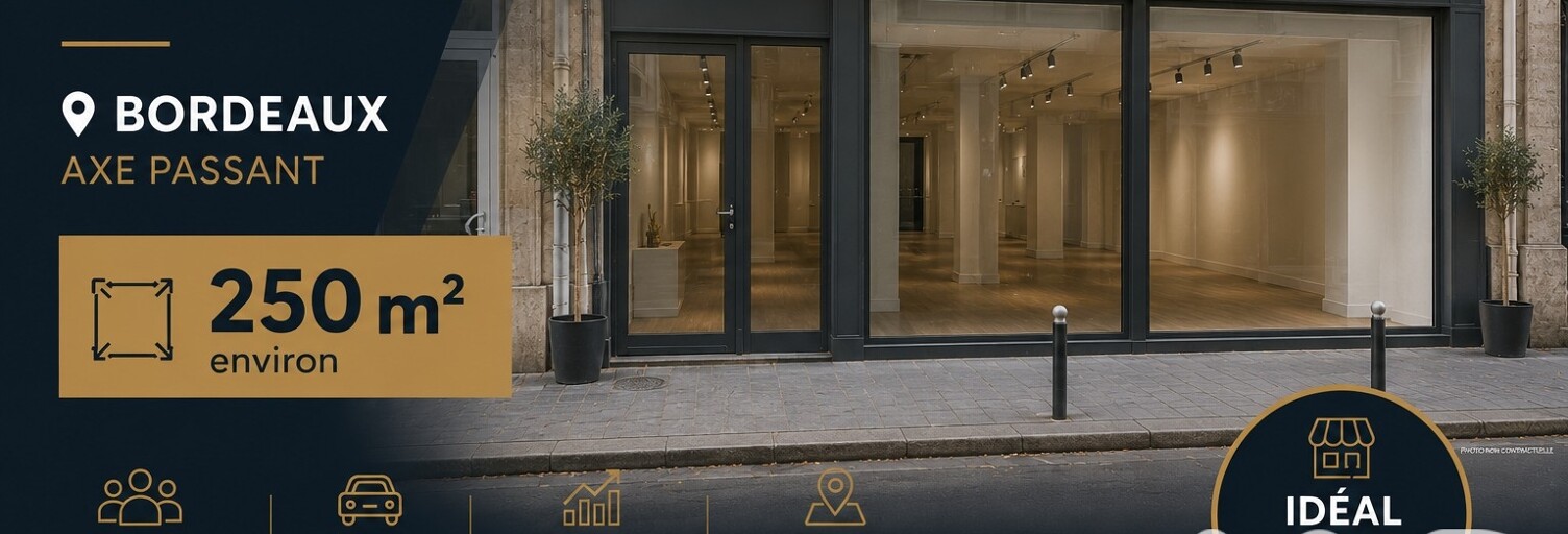 Commerce  250 m² à vendre à Bordeaux (33300)