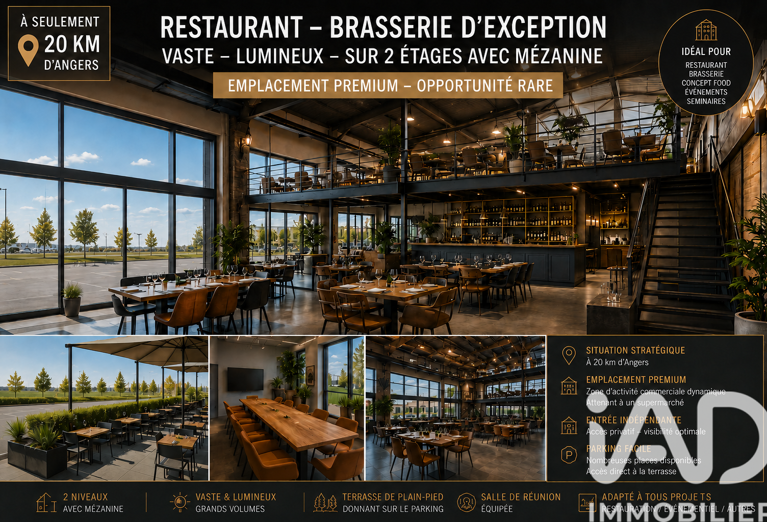 Vente Restaurant 460 m&sup2; — photo 1
