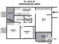 Vente Appartement 3 pièces — photo 2