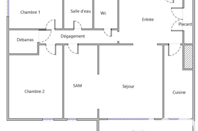 Appartement 3 pièces 140000 €