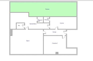 Rare : Grand 2‑pièces avec terrasse exceptionnelle  de 42 m², situé à Romainville dans un quartier pavillonnaire — photo du bien