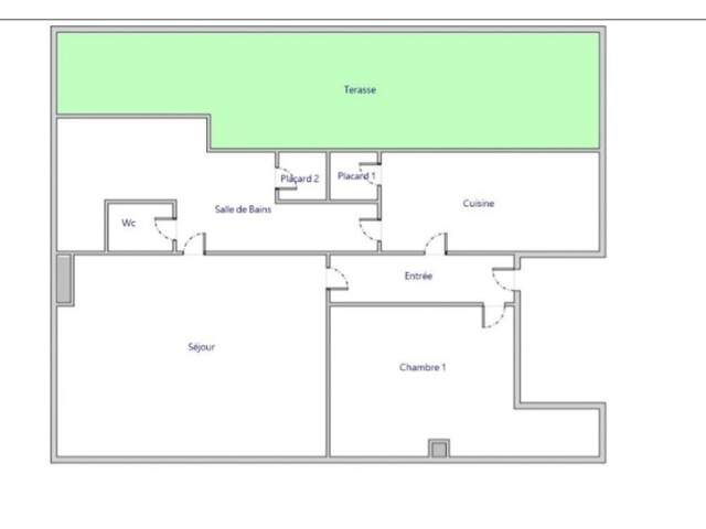 Rare : Grand 2‑pièces avec terrasse exceptionnelle  de 42 m², situé à Romainville dans un quartier pavillonnaire — photo du bien
