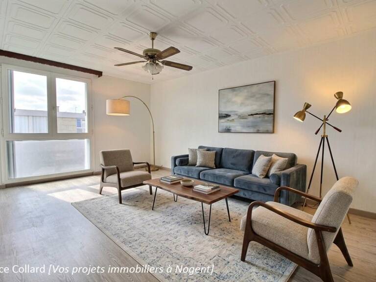60180 NOGENT SUR OISE Appartement 3 chambres 1 balcon (loggia) 1 cave, dernier étage ! — photo 1
