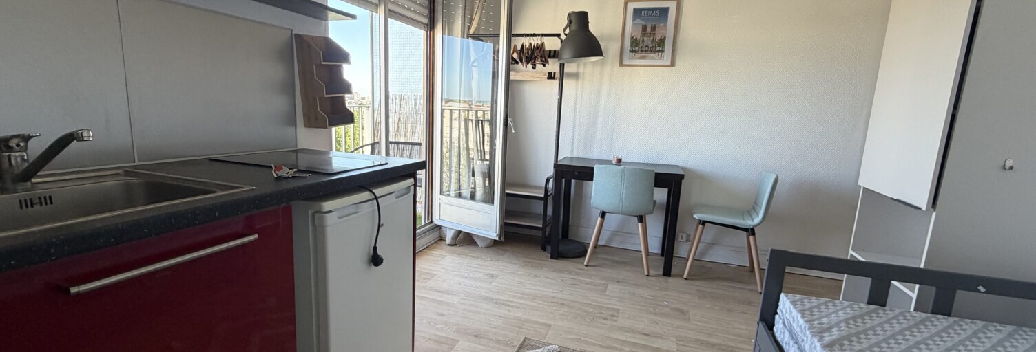Appartement 1 Pièce 19 m² à louer à Reims (51100)