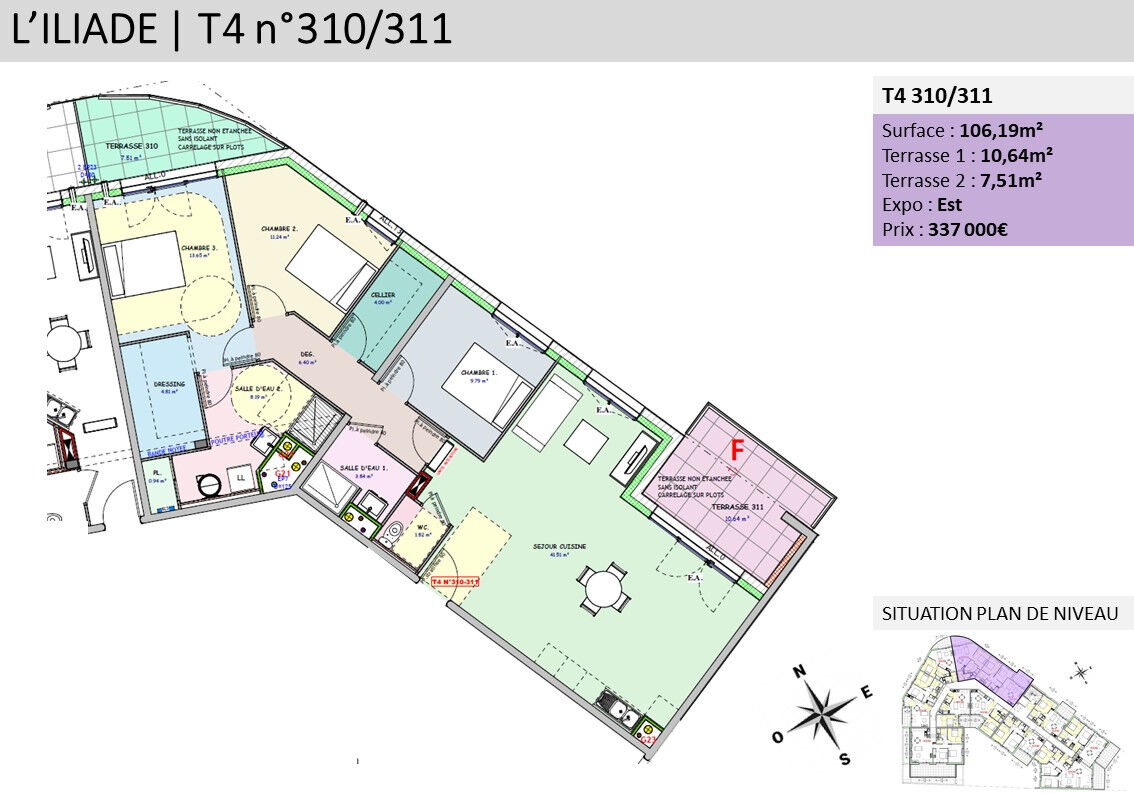 Appartement  T4 à vendre Primaube (La) 12450