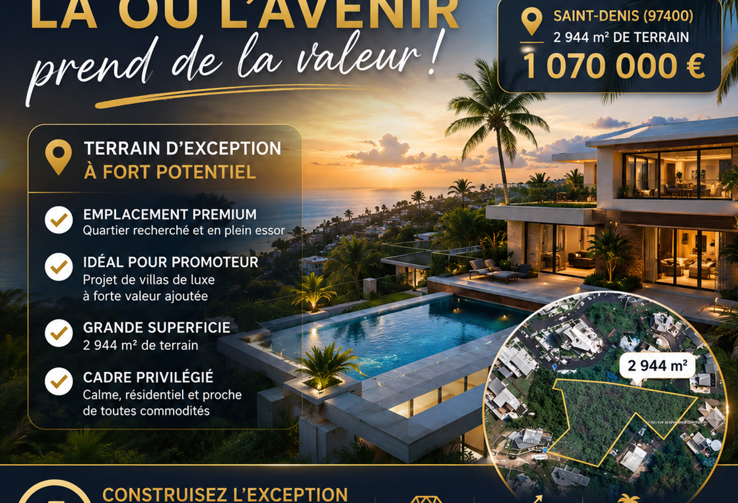 Vente Terrain 2 944 m&sup2; — photo 1